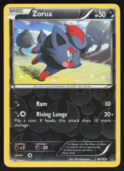 Zorua 66/98 Reverse Holo Pokemon TCG Emerging Powers VLP - Image 1
