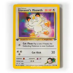 Pokemon - Giovanni's Meowth - 1st Edition - Non Holo - 74/132 - Gym Challenge - Image 1