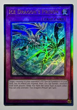 Yugioh! Ice Dragon's Prison RA01-EN078 (NM) Prismatic Ultimate Rare 1st Edition - Image 1