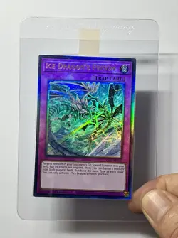 Yugioh! Ice Dragon's Prison RA01-EN078 (NM) Prismatic Ultimate Rare 1st Edition - Image 3