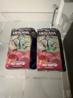 Disney Lorcana Trading Card Game The First Chapter Starter Deck Lot Of 2 - Image 1