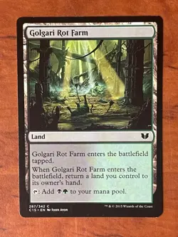 Golgari Rot Farm MTG Magic the Gathering Card LP Lightly Played C15 - Image 1