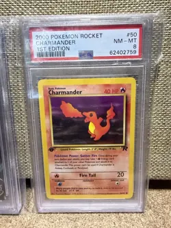 Pokemon Cards PSA 8 Lot Of 3 , Charmander 1st Edition, #50, Eternatus #44 #45 - Image 4