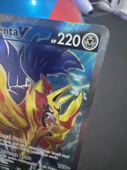 Pokemon TCG Zamazenta v Holo Full Art Rare Card 163/172 Brilliant Stars - Image 5
