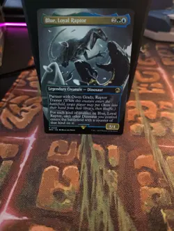 Blue, Loyal Raptor (Borderless) - Near Mint MTG - Image 1