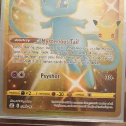 Pokemon TCG Mew 025/025 25th Celebrations Card Shiny Gold Mew MINT - Image 3