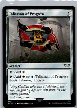 #258 Talisman of Progress Universes Beyond: Warhammer 40,000 Uncommon - Image 1