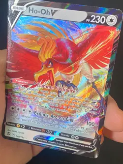 CARTE POKEMON HO-OH V 140/195 FR ULTRA RARE EB TEMPETE ARGENTEE - NM/M - Image 2