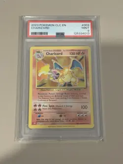 2023 Pokemon Classic Collection 003/034 Charizard Holo PSA 9 Mint - Image 1