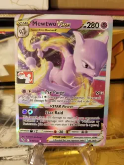 Mewtwo Vstar Pokemon Prize Pack Series 3 Promo Pokemon Card NM/LP Play Stamp - Image 1