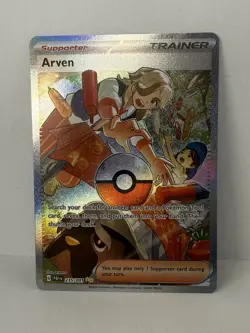 Arven Trainer Pokemon TCG Card Paldean Fates Sir 235/091 - Image 1