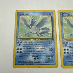 Articuno 17/62 Fossil Non Holo Lot Of 2 Cards HP - Image 2