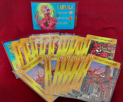 CARNAGE 1995 Fleer Marvel OverPower Cards x19 Near Mint-MINT Condition - Image 1