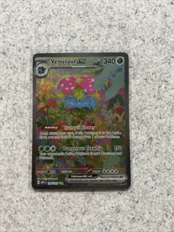 Pokemon TCG Venusaur EX Full Art Holo Card Scarlet & Violet 151 198/165 - Image 1