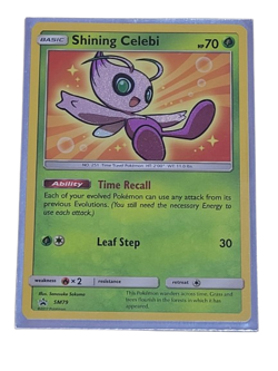 Shining Celebi SM79 Black Star Promo - Holo Pokemon Card - Image 1