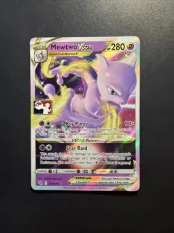 STAMPED Mewtwo VSTAR Prize Pack Series 3 NM / Mint 31/78 Promo Pokemon Go Art - Image 1