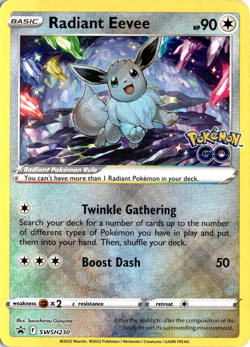 Radiant Eevee SWSH230 Pokemon Sword & Shield Promo NM - Image 1