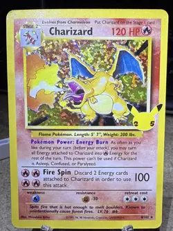 Pokemon Charizard 4/102 Celebrations: Classic Collection Holo - LP - Image 1