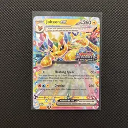 Pokemon TCG Prismatic Evolutions Jolteon EX 030/131 STAMPED Promo Surprise - Image 1