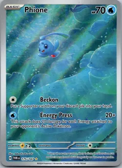 Phione - 175/167 Pokemon TCG SV06: Twilight Masquerade Illustration Rare NM - Image 1