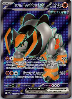 Iron Boulder ex - 192/162 Pokemon TCG SV05: Temporal Forces Ultra Rare NM - Image 1