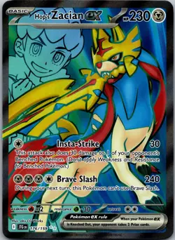 Hop's Zacian ex - 176/159 Pokemon TCG SV09: Journey Together Ultra Rare NM - Image 1