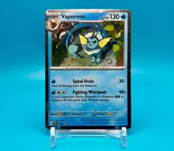 Vaporeon #168 Near Mint Rare Black Star Pokemon Scarlet Violet Cosmos Holo TCG - Image 4