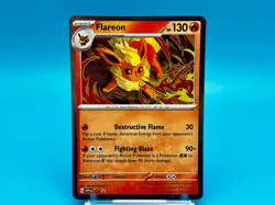 Flareon #167 Rare Near Mint Pokemon Scarlet Violet Cosmos Holo Black Star TCG - Image 4
