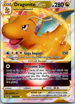 Dragonite VSTAR 050/078 Pokemon TCG Pokemon GO Ultra Rare NM - Image 1