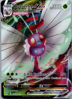 Butterfree VMAX 002/189 Pokemon TCG SWSH03: Darkness Ablaze Ultra Rare NM - Image 1