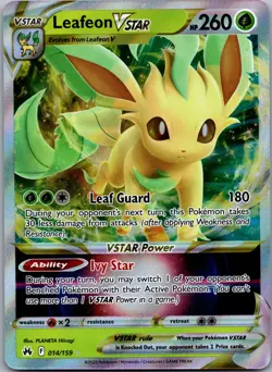 Leafeon VSTAR 014/159 Pokemon TCG Crown Zenith Ultra Rare NM - Image 1