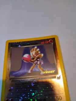 Pokemon Rocket's Hitmonchan - 9 [Winner] 009/009 Best of Reverse Holo NM - Image 5