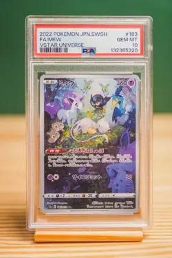 2022 Pokemon Japanese VSTAR Universe Mew AR S12a PSA 10 GEM MT #183 - Image 1