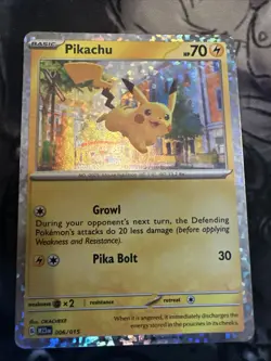 2023 Pokemon PIKACHU #006/015 McDonald's Collection M23 EN Confetti Holo English - Image 1