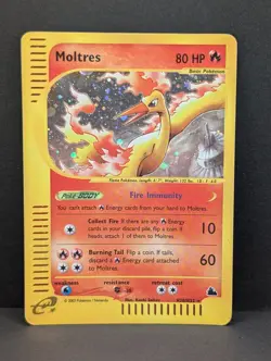 Moltres H20/H32 Skyridge Holo Ultra Rare Pokemon TCG Nintendo e-reader LP - Image 1