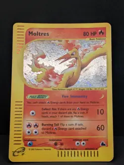 Moltres H20/H32 Skyridge Holo Ultra Rare Pokemon TCG Nintendo e-reader LP - Image 3
