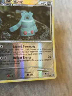 Pokemon TCG HGSS Triumphant Bronzong 15/102 Reverse Holo Rare MP - Image 4
