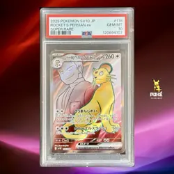 PSA 10 Persian ex SR 118/098 SV10 Glory of Team Rocket - Pokemon Japanese - Image 1