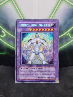 Yugioh Elemental Hero Terra Firma PP02-EN009 Secret Rare NM - Image 1