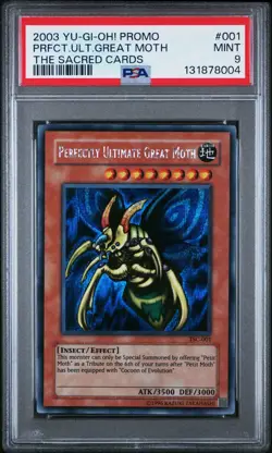 2003 Yu-Gi-Oh! Perfectly Ultimate Great Moth TSC Limited Edition Secret PSA 9 - Image 1