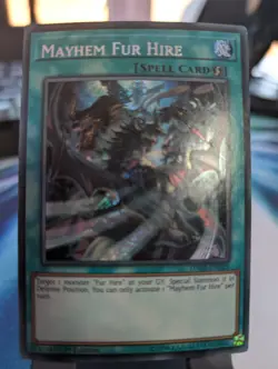 YuGiOh! Mayhem Fur Hire DASA-EN025 Secret Rare 1st Ed - Image 1