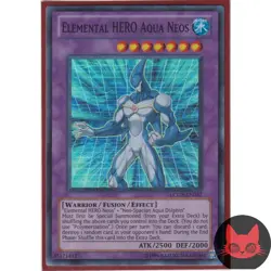 Yugioh Elemental HERO Aqua Neos LCGX-EN057 Super Rare NM - Image 1
