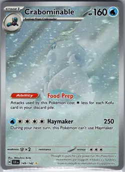 Crabominable 149/142 SV07: Stellar Crown - Pokemon Card - NM - Image 1