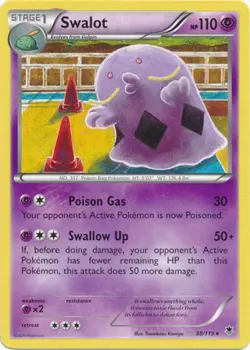 2x (XY04-038) Swalot Rare Pokemon XY Phantom Forces Card # 38 - Image 1