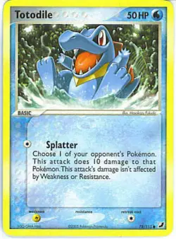 2x (UNSEEN-078) Totodile (C) Pokemon EX Unseen Forces Card # 78 - Image 1