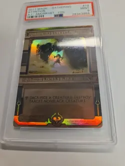 FOIL Attrition MASTERPIECE PSA 9 MINT MTG Magic Amonkhet Invocation Magic - Image 3