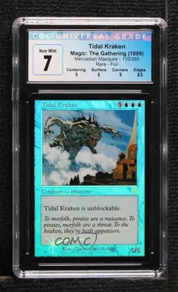 Tidal Kraken Foil Magic: Mercadian Masques CGC 7 1999 - Image 1