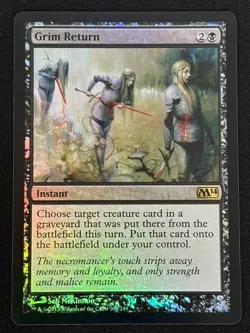 1x MTG Grim Return (Foil) - Magic 2014 (M14) #100 - Magic the Gathering - Image 1