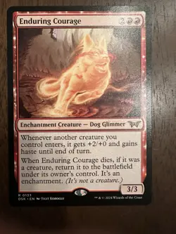 Enduring Courage : MTG / Duskmourn: House of Horror #0133 / NM - Image 1