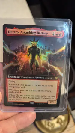 1x Electro Assaulting Battery Extended Art FOIL NM SPM Magic MTG Firebend EDH x1 - Image 1